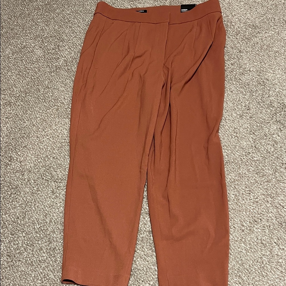 Express Women's Straight Leg Pants - Rust